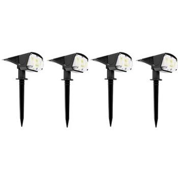 LEDSolar 42, solárne vonkajšie svetlo do zeme, 4 ks, 42 LED, bezdrôtové, iPRO, 1 W, studená farba (8595654703503)