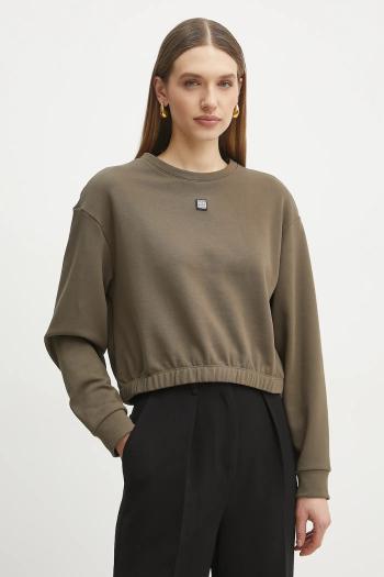Mikina Armani Exchange dámska, hnedá farba, jednofarebná, XW000086 AF10172
