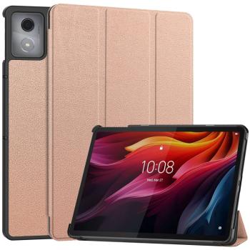 LEATHER Zaklápací kryt pre Lenovo Tab K11 Plus ružový