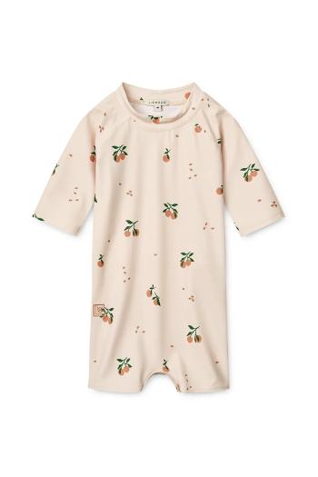 Detské plavky Liewood Thor Baby Swim Jumpsuit béžová farba, LW19672