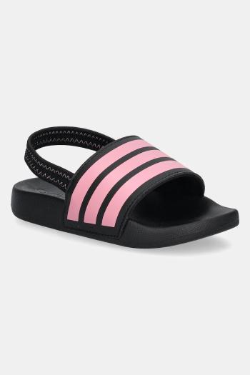 Detské šľapky adidas ADILETTE ESTRAP čierna farba, JR5330