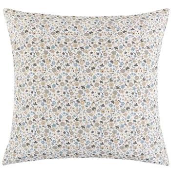 Bellatex s.r.o. Ema polštářek 45 × 45 cm béžovomodrý kvítek (9235)