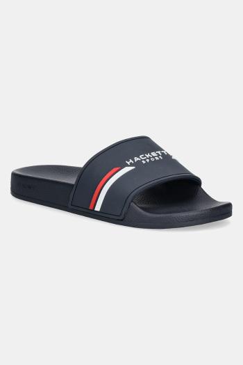 Šľapky Hackett London SLIDER SPORT pánske, tmavomodrá farba, HMS21287
