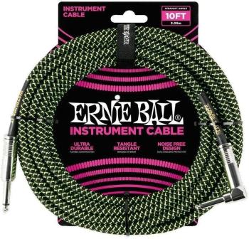 Ernie Ball P06077-EB 3 m Rovný - Zalomený Nástrojový kábel