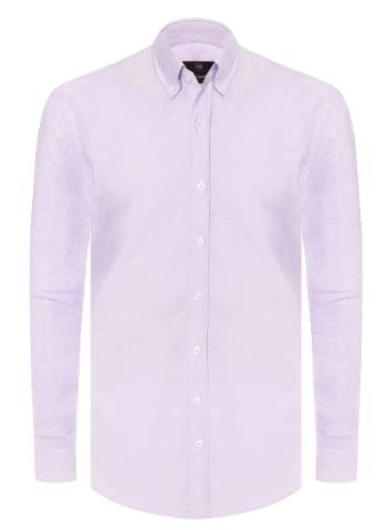 Košeľa v klasickom strihu Oxford purple / classic fit