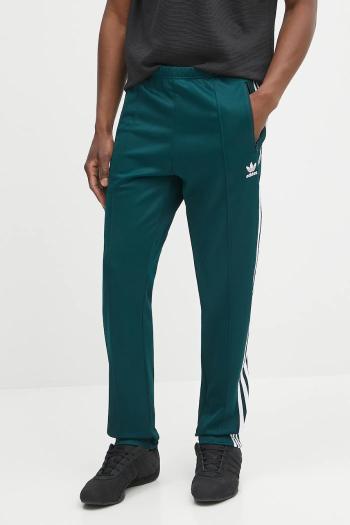 Tepláky adidas Originals Denim TP zelená farba, s nášivkou, JY1275