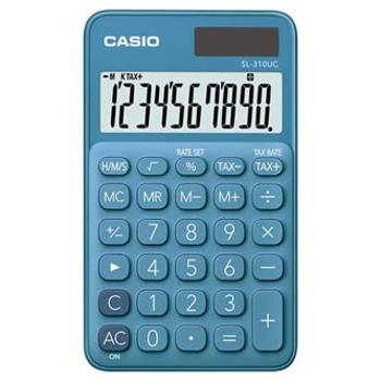 Casio Kalkulačka SL 310 UC BU, modrá, desaťmiestna, duálne napájanie