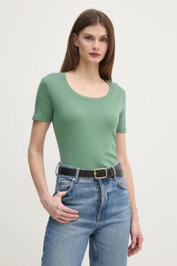Bavlnené tričko United Colors of Benetton dámske, čierna farba, 3GA2D1066