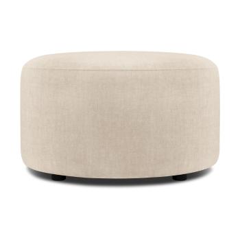 Debbie bézs bársony puff, ø 68 cm - Mazzini Sofas