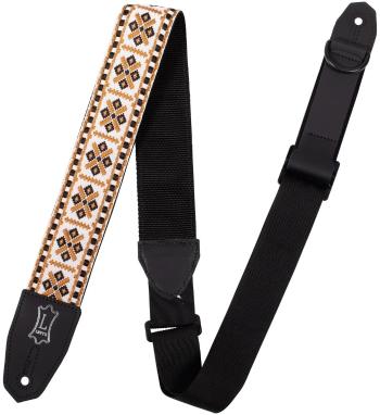 Levy's MRHHT-07 Gitarový pás White, Black, Gold Motif