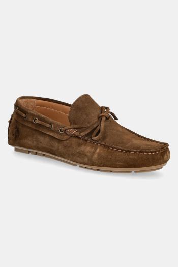 Semišové mokasíny U.S. Polo Assn. PABLO pánske, hnedá farba, PABLO001M/5S1