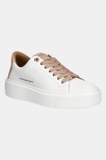 Tenisky Alexander Smith London High biela farba, ALBBLHW8402WNU