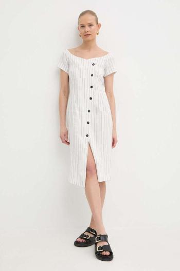 Šaty Marella biela farba, midi, priliehavá, 2413221012200