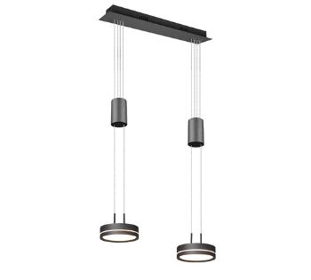 LED závesné osvetlenie Trio Franklin antracit 326510242
