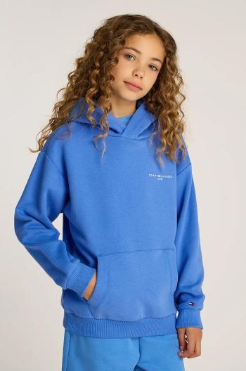 Detská mikina Tommy Hilfiger s kapucňou, jednofarebná, KS0KS00595