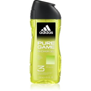 Adidas Pure Game sprchový gél na tvár, telo a vlasy 3v1 pre mužov 250 ml