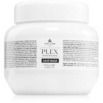 Kallos Plex Hair Mask regeneračná maska pre poškodené, chemicky ošetrené vlasy 275 ml