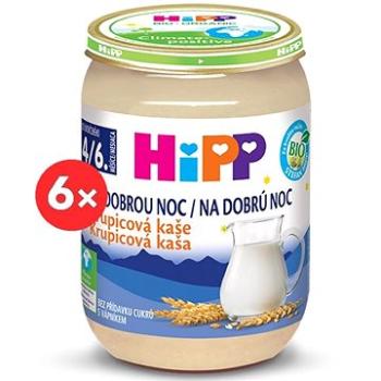 HiPP BIO Kaša na dobrú noc krupicová - 6x 190g (4062300286702)