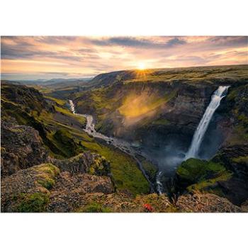 Ravensburger 167388 Škandinávia Vodopád Haifoss, Island 1000 dielikov (4005556167388)