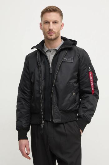 Bunda Alpha Industries MA-1 D-Tec 18311 .515, pánska, čierna farba, prechodná