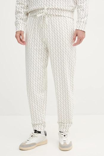 Bavlnené tepláky Armani Exchange biela farba, vzorované, XM001226 AF11847