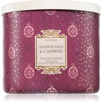 Bath & Body Works Snowflakes & Cashmere vonná sviečka 411 g