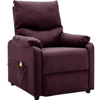 Shumee polohovacie fialové textil, 342465