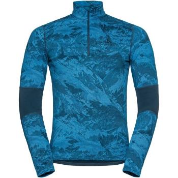 Odlo M BL TOP TURTLE NECK WHISTLER Pánské funkční triko, modrá, velikost