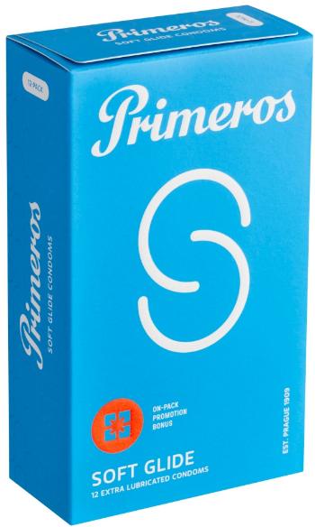 PRIMEROS Soft Glide kondomy so zvýšenou lubrikáciou 12 ks