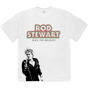 Rod Stewart tričko Rock The Holidays Biela XL