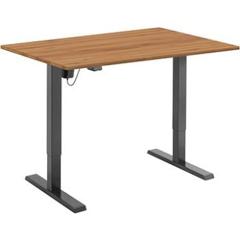 AlzaErgo Table ET2.1 čierny + doska TTE-01 140 × 80 cm bambusová (BUN)