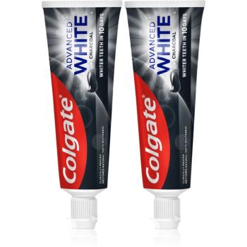 Colgate Advanced White Charcoal bieliaca zubná pasta s aktívnym uhlím 2x75 ml