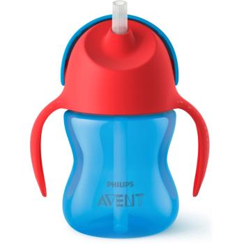 Philips Avent Cup with Straw hrnček s ohybnou rúrkou 9m+ Boy 200 ml