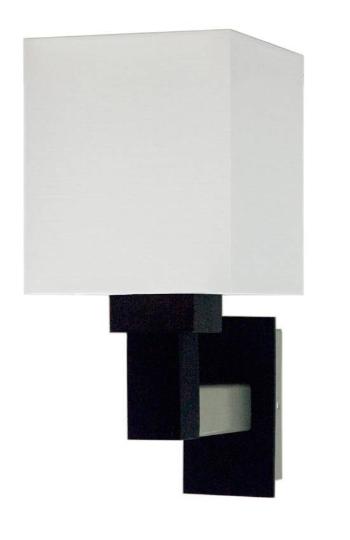 Nástenná lampa 1x60W E27 drevená so strieborným tienidlom Favorita