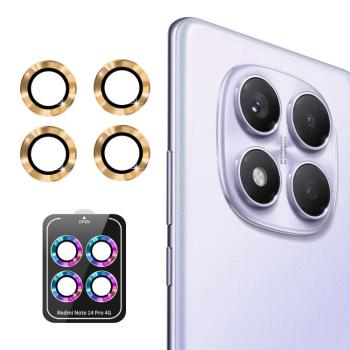ENKAY ALU Sklo pre fotoaparát Xiaomi Redmi Note 14 Pro GOLDEN