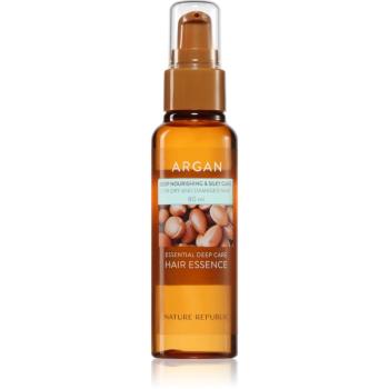 NATURE REPUBLIC Argan Essential Deep Care Hair Essence hydratačná esencia pre poškodené vlasy 80 ml