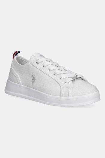 Tenisky U.S. Polo Assn. CAMPY dámske, biela farba, CAMPYW003W/5T1