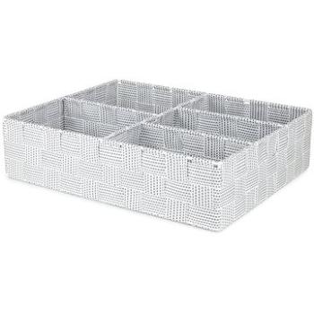 Compactor Organizér na bielizeň a doplnky Toronto – päťdielny, 32 × 25 × 8 cm, bielo-sivý (RAN8453)