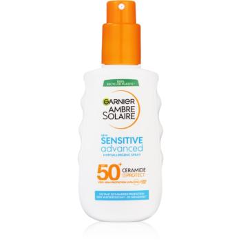 Garnier Ambre Solaire Sensitive Advanced sprej na opaľovanie pre citlivú pokožku SPF 50+ 150 ml