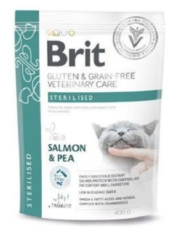 Brit Veterinary Diets GF cat Sterilised granule pre mačky 400g