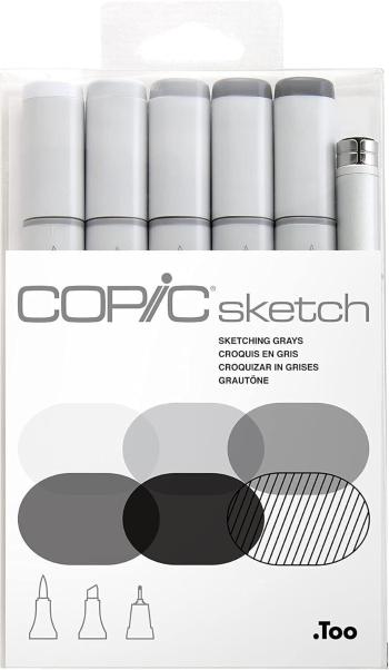 Copic Sketch Fixky Sketching Grays 6 ks