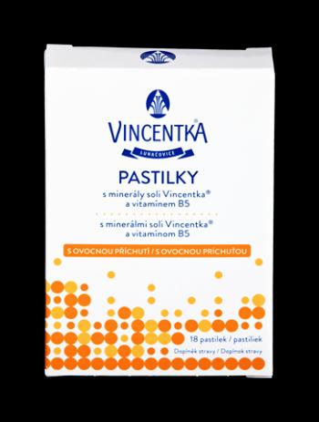 VINCENTKA Pastilky ovocné 18 ks