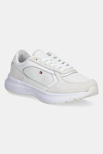 Tenisky Tommy Hilfiger SPORTY RUNNER dámske, biela farba, FW0FW08644