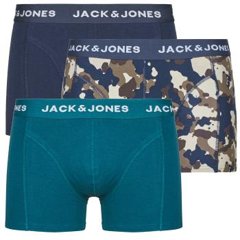 Jack & Jones  JACCAMOFLAGE X3  Boxerky Námornícka modrá