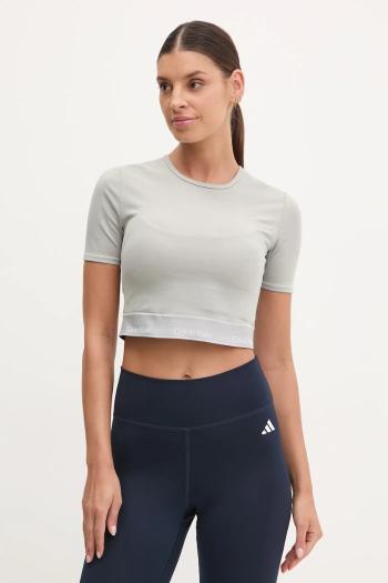 Tréningové tričko Calvin Klein Performance šedá farba, LVGWS5K144