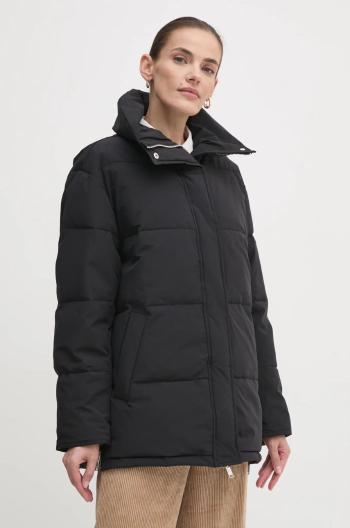 Bunda Dkny dámska, čierna farba, zimná, oversize, D2G4A179