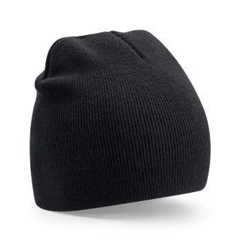 Beechfield Klasická recyklovaná čiapka Beanie - Čierna