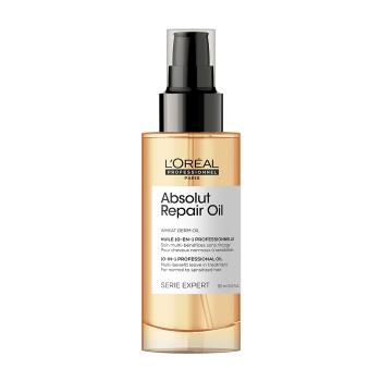 L´Oréal Professionnel Multifunkčný olejová bezoplachová starostlivosti s proteínom a zlatou quinoa pre suché a poškodené vlasy Serie Expert Absolut Repair 90 ml