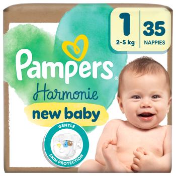 PAMPERS Harmonie New Baby veľkosť 1, 2-5 kg, 35 ks