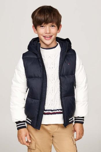 Detská bunda bomber Tommy Hilfiger tmavomodrá farba, KB0KB09465